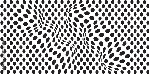 Canvas Print Polka Dot Background black and white seamless pattern with tiny abstract dots for modern wallpaper and fabric design