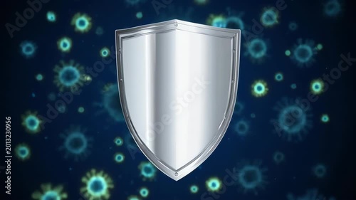 Protection shield against viruses and germs