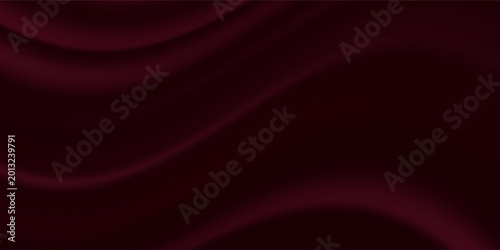 Black dark deep burgundy ruby cherry plum red abstract background. Silk satin velvet fabric. Elegant luxury rich. Curtain drapery fold line wave flow. Romance, Valentine, Birthday. Christmas. Design.