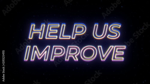 Help Us Improve Neon Sign Text with Classic Retro Theme