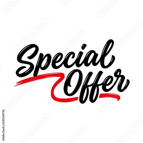 Professional Special Offer typography for retail sales. High-quality vector EPS, JPG, and transparent PNG files included for marketing and ads.
