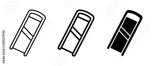 Obraz na płótnie Mandoline Slicer Icons, Kitchen Tool Vector Graphics, Food Preparation Equipment