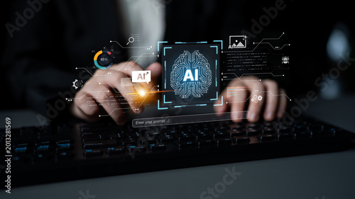 Fotografía A creative platform powered by a generative AI brain
