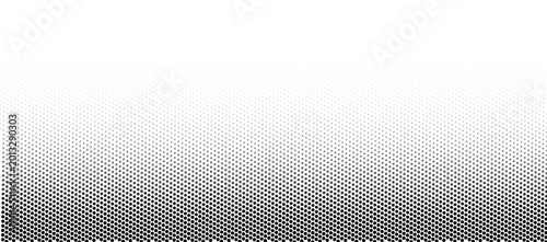 Quadro su tela Halftone geometric dot grid pattern texture on transparent background