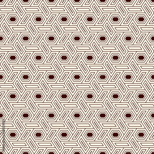 Billede på lærred Hexagonal seamless pattern