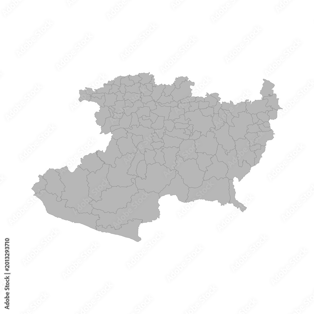 Obraz premium map-michoacan-municipalities.eps