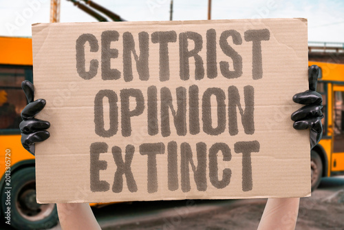 фотографія "Centrist Opinion Extinct" Voters identifying as politically moderate are declining as partisan sorting accelerates at both ideological poles