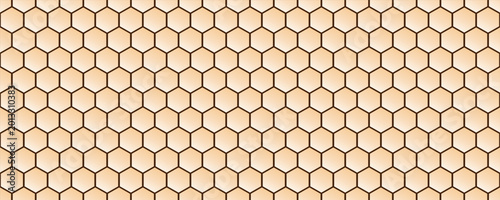 Photos Seamless hexagonal mosaic featuring porcelain tiles, metallic accents, and polished texture
