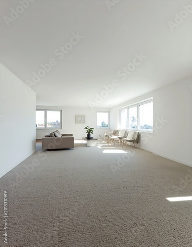 empty modern living room interior.