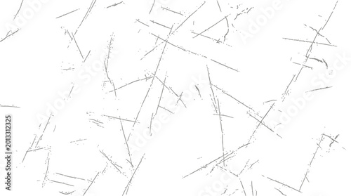 Konstfotografi Abstract minimal scratched texture with scattered fine gray lines on white background