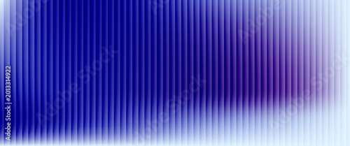 Bild auf Leinwand Vertical ribbed glass surface, cool cyan purple spectrum with diffuse white glow