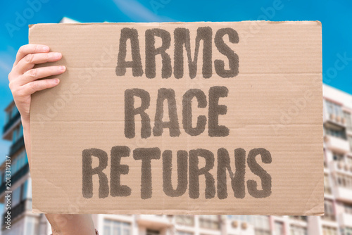 Bild auf Leinwand "Arms Race Returns" Investment in nuclear weapon modernization by major powers signals a resumption of competitive deterrence spending