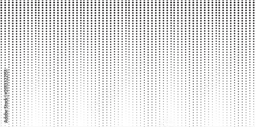 Quadro su tela Set of halftone dots gradient pattern texture isolated on white background