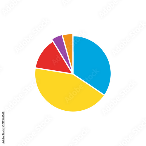 Free Download Colorful Pie Chart Graphic | Data Visualization | Business Concept - GFXLoad