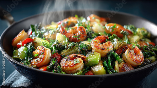Shrimp and Vegetable StirFry A Delicious and Healthy Meal.
