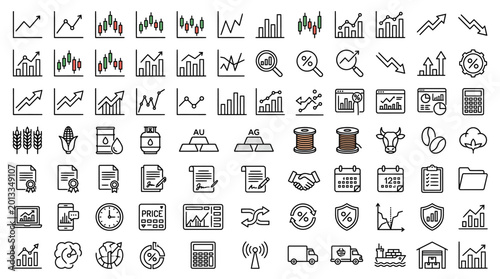 Business icons and symbols collection.