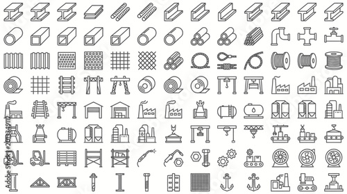 Foto Various icons and symbols collection.