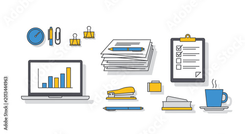 Fotografie Business Office Work Productivity Tools.