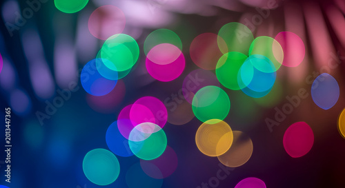 Colorful bokeh lights abstract background.