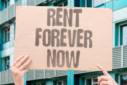 Принти на полотні "Rent Forever Now" Homeownership has become structurally inaccessible for entire working generations