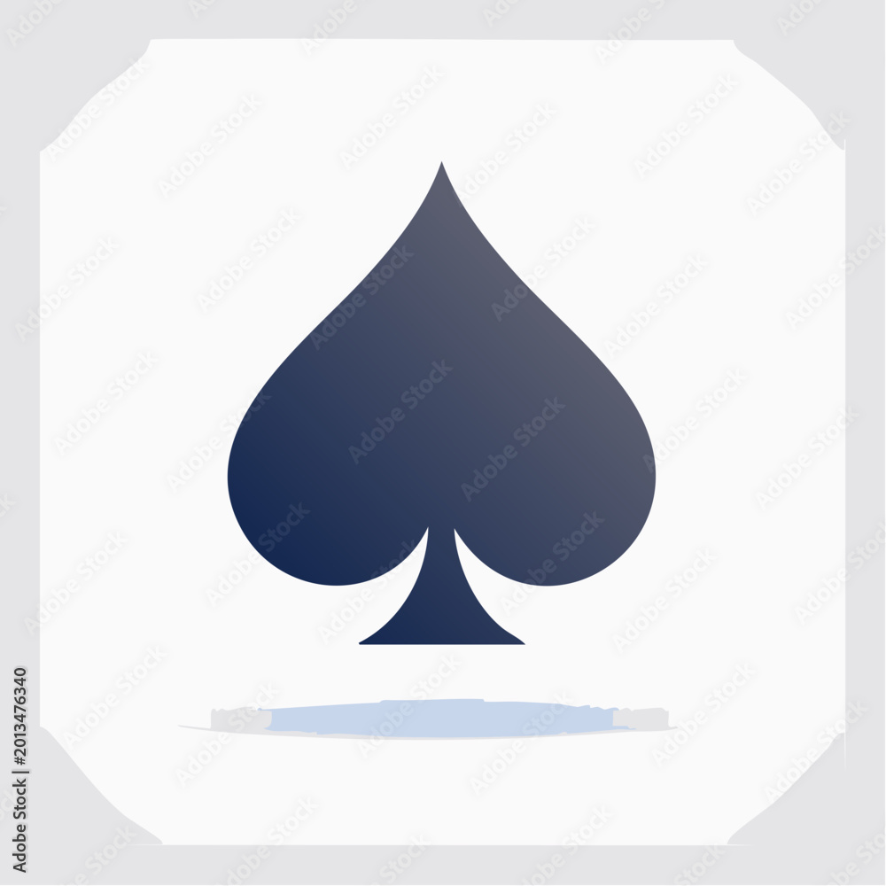 Fototapeta premium Ace of Spades Playing Card Symbol