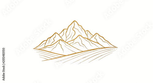 Mountain range icon