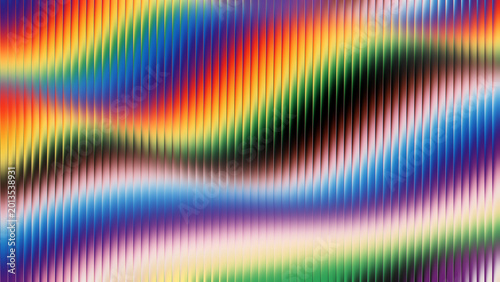Abstract rainbow waves celebrating Pride Month with vibrant color spectrum and soft lighting
