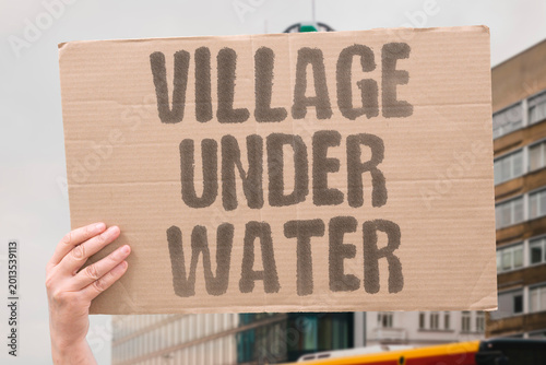 Fotografija "Village Under Water" Floods can submerge whole places