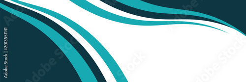 Obraz na plátně Abstract wave footers background modern vector illustration eps10