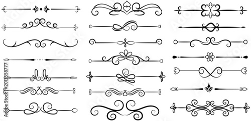 Photos Hand Drawn decorative divider elements