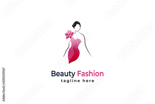  simple fashion logo design template illustration