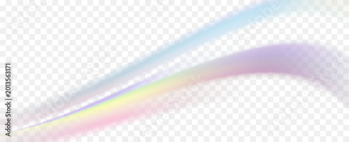 Photos Rainbow light prism effect, transparent background