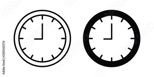 Free Download Clock icon vector concept set - GFXLoad