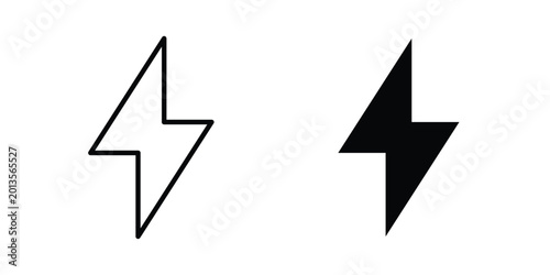 Konstfotografi Energy icon vector concept set