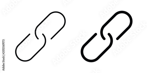 Foto Link icon vector concept set
