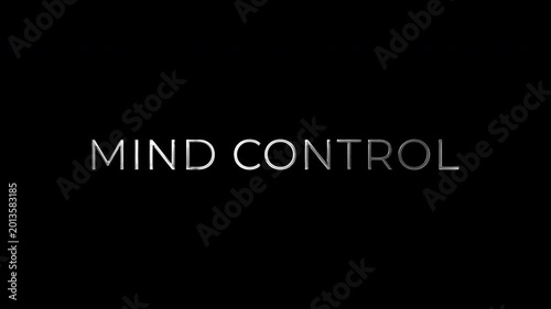 Mind Control Cinematic Dark Atmosphere Text Alpha Channel 4K Video