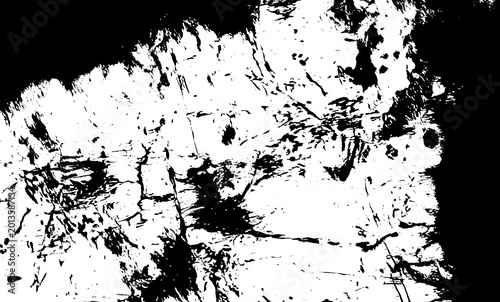 Abstract heavy stains, dirt marks, scratches and worn edges creating grunge surface isolated as background, copy space. Natural vintage design, distressed backdrop, aged material