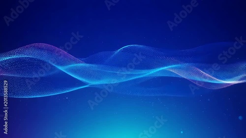 neon light trails, abstract background, glowing particles