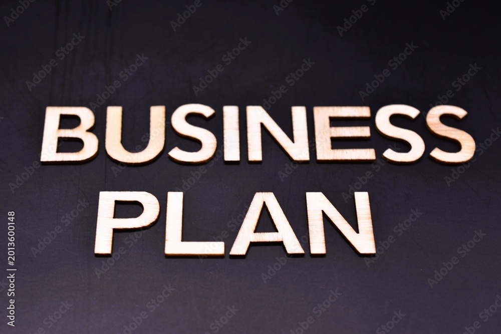 Fototapeta premium business plan text