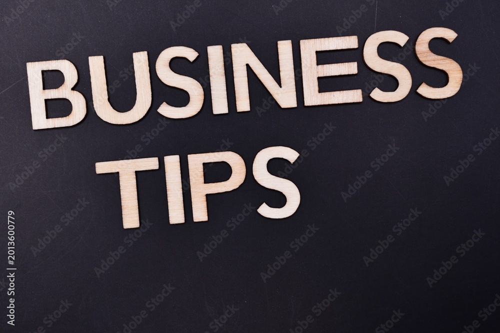 Fototapeta premium business tips 
