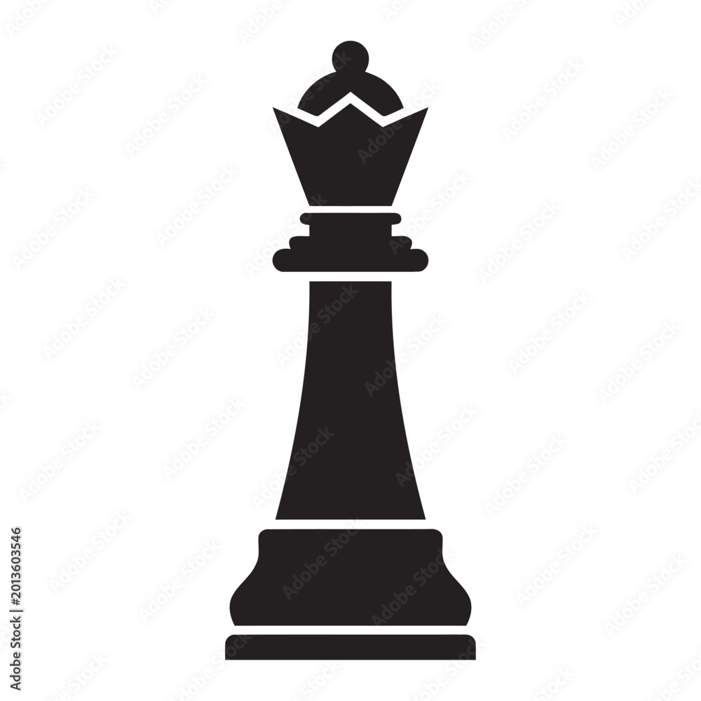 Fototapeta premium Chess queen stands as a powerful symbol of authority and strategic dominance on the board.