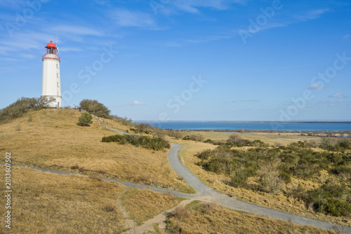 Leuchtturm Dornbusch, Insel Hiddensee, Mecklenburg-Vorpommern, Deutschland