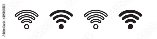 Photos Wireless Wi-Fi Signal and Internet Connection Icons Set