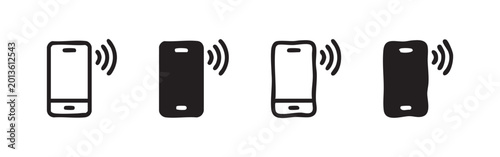 Photos Vibrating Mobile Phone Signal Icons
