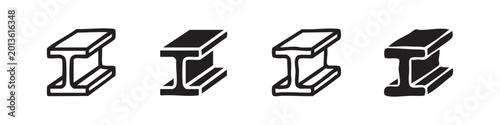 Fotografía Steel Beam Icons