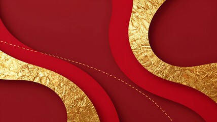 red and gold background