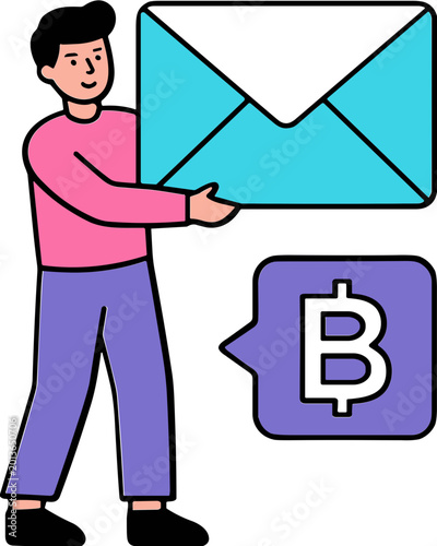 Digital marketing and business concept icon