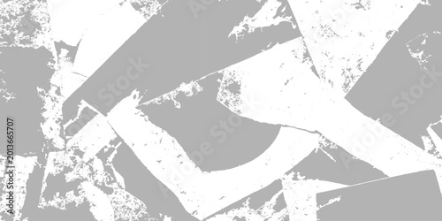 Konstfotografi Grunge paper texture with torn white and gray fragments background