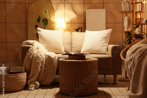 Interior of living room wit...