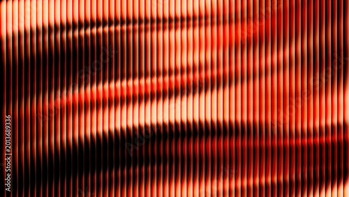 Photography Abstract red and orange vertical striped texture featuring dynamic wavy motion b